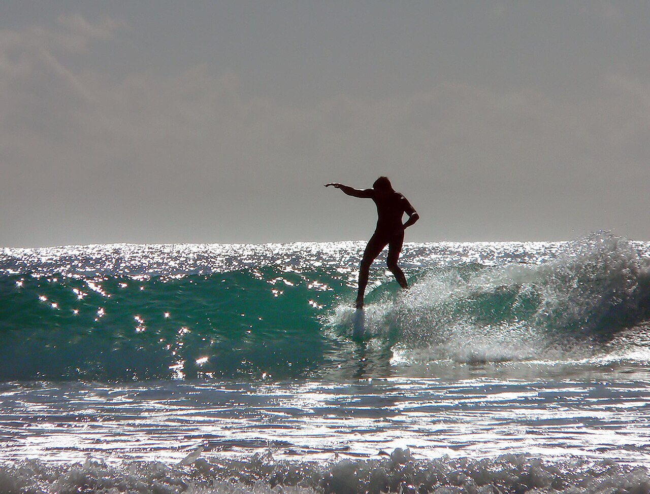 surfer beach (foto: Bernard Spragg. NZ from Christchurch, New Zealand / CC0, Wikimedia Commons)